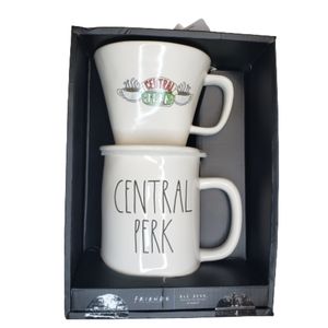 Rae Dunn FRIENDS Central Perk Drip Coffee Mug 19.5oz Gift Set NIB